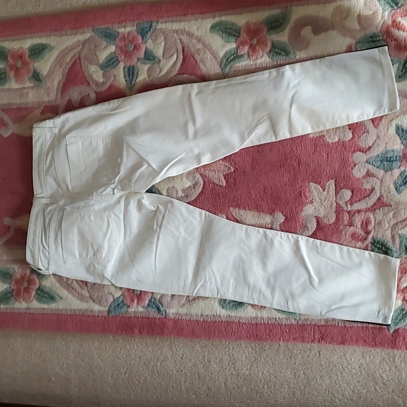 Banana Republic Size 0 Petite Ivory Slim Pants - Picture 6 of 9